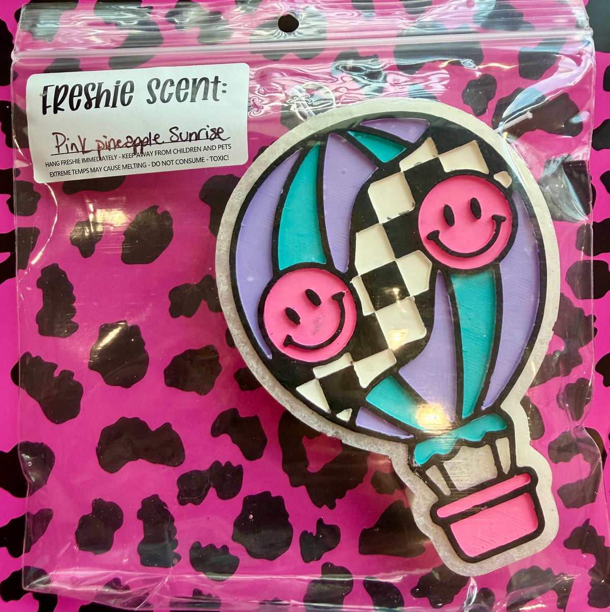 Pink Pineapple Sunrise Car Freshie