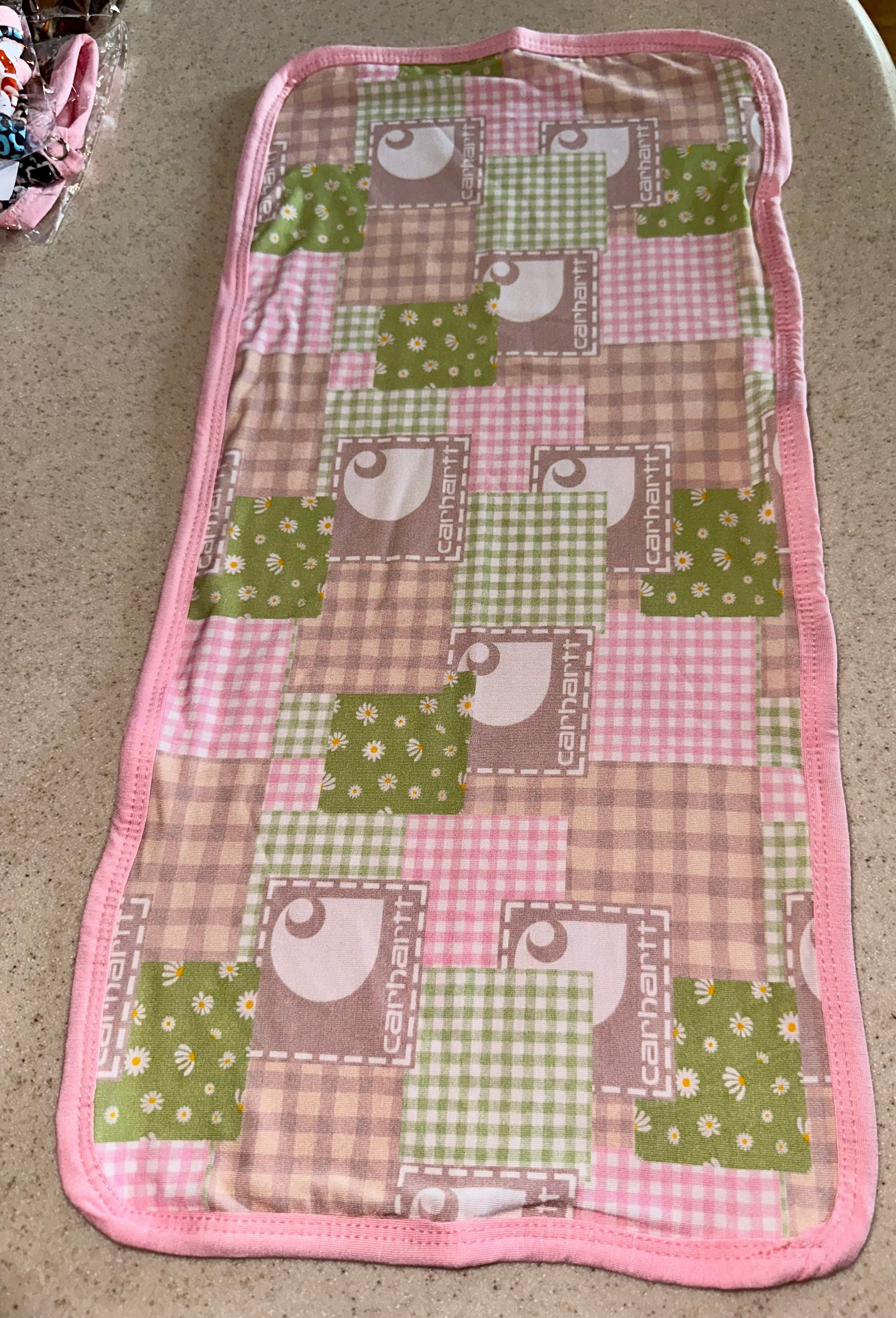 Pink Carhartt Burp Cloth