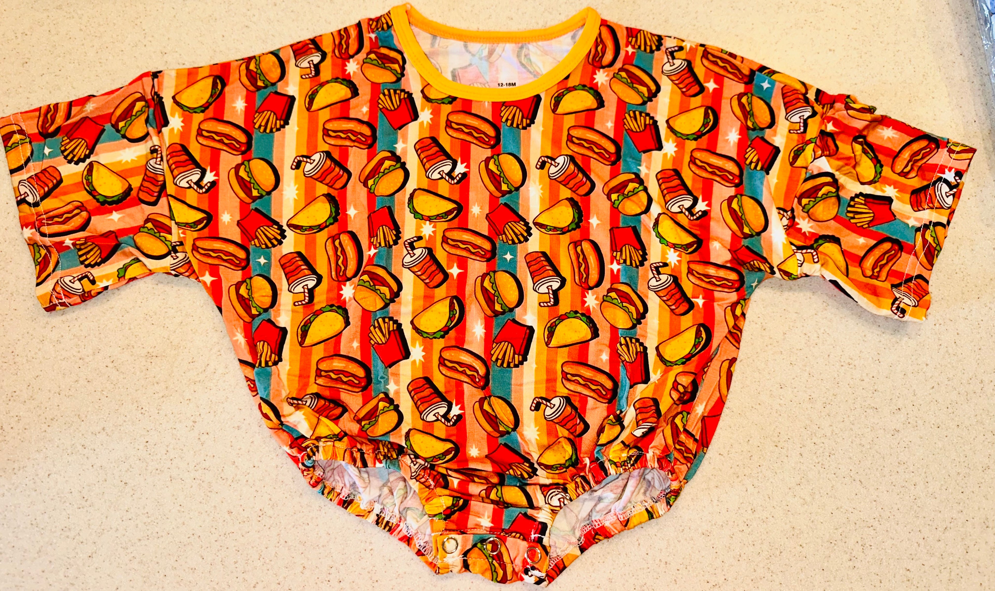 Retro Diner Bubble 🌮🍟