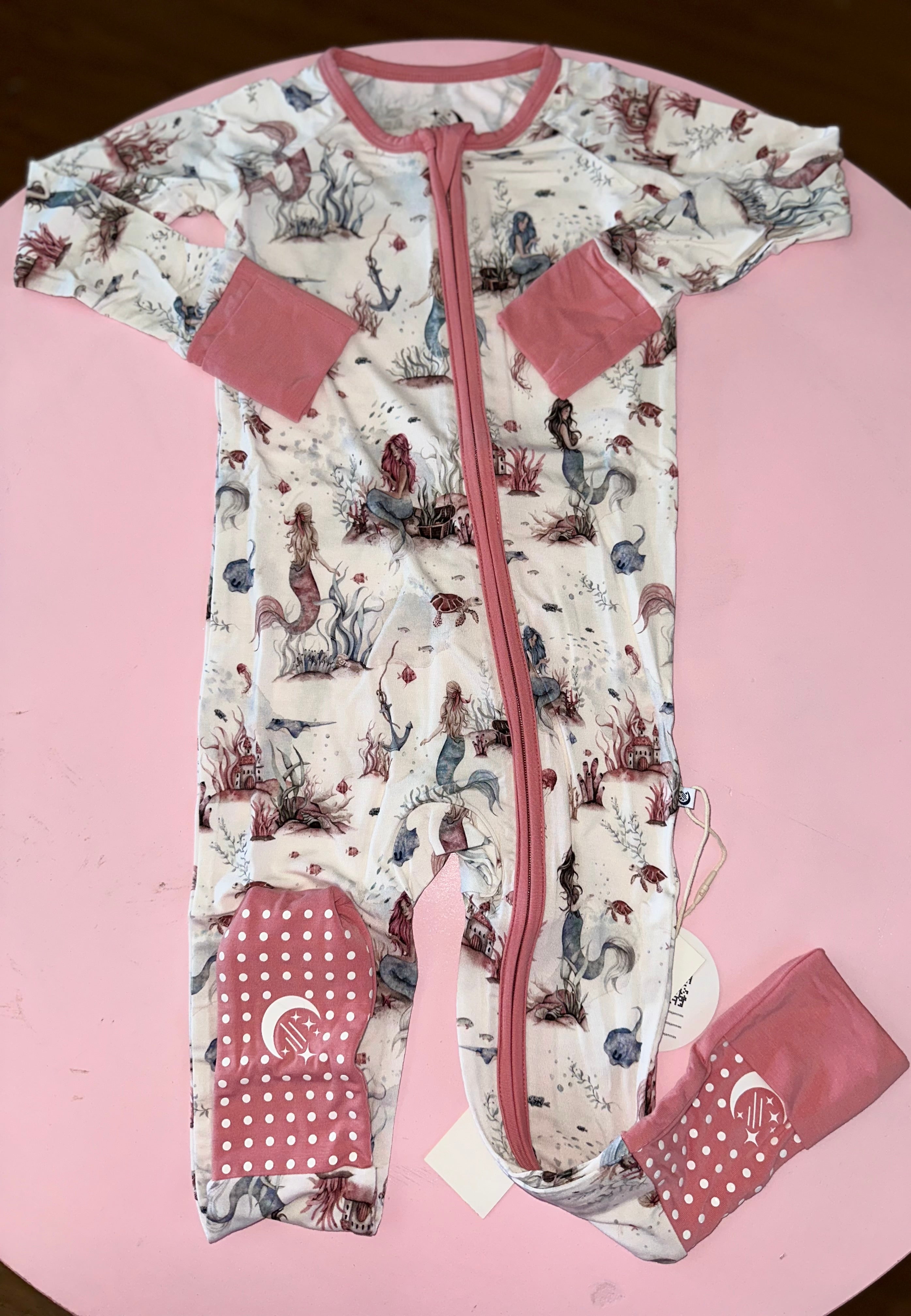 Pink under the sea bamboo