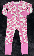 Pink Checkered bolts Bamboo