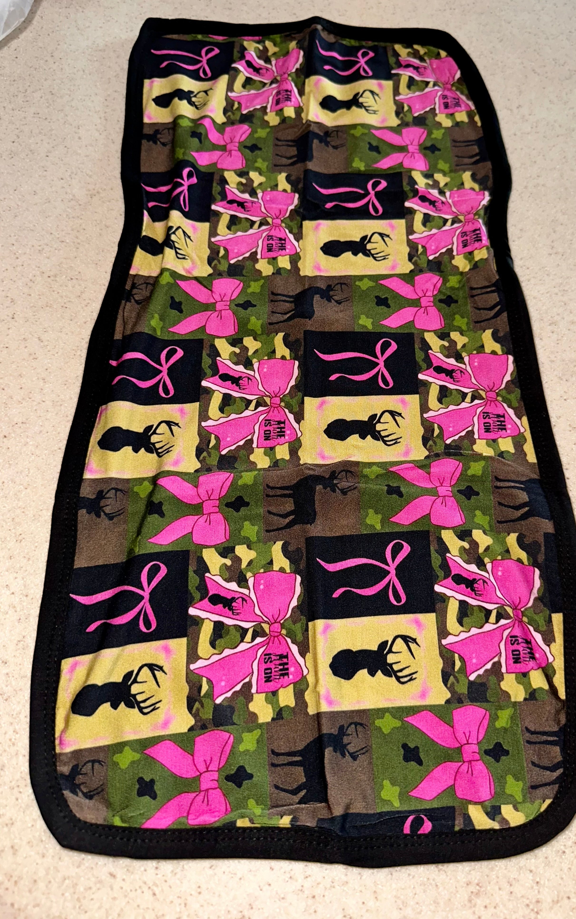 Pretty in Pink Camo Burp Cloth