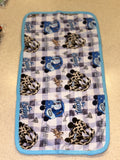 Little Cowboy Check Burp Cloth