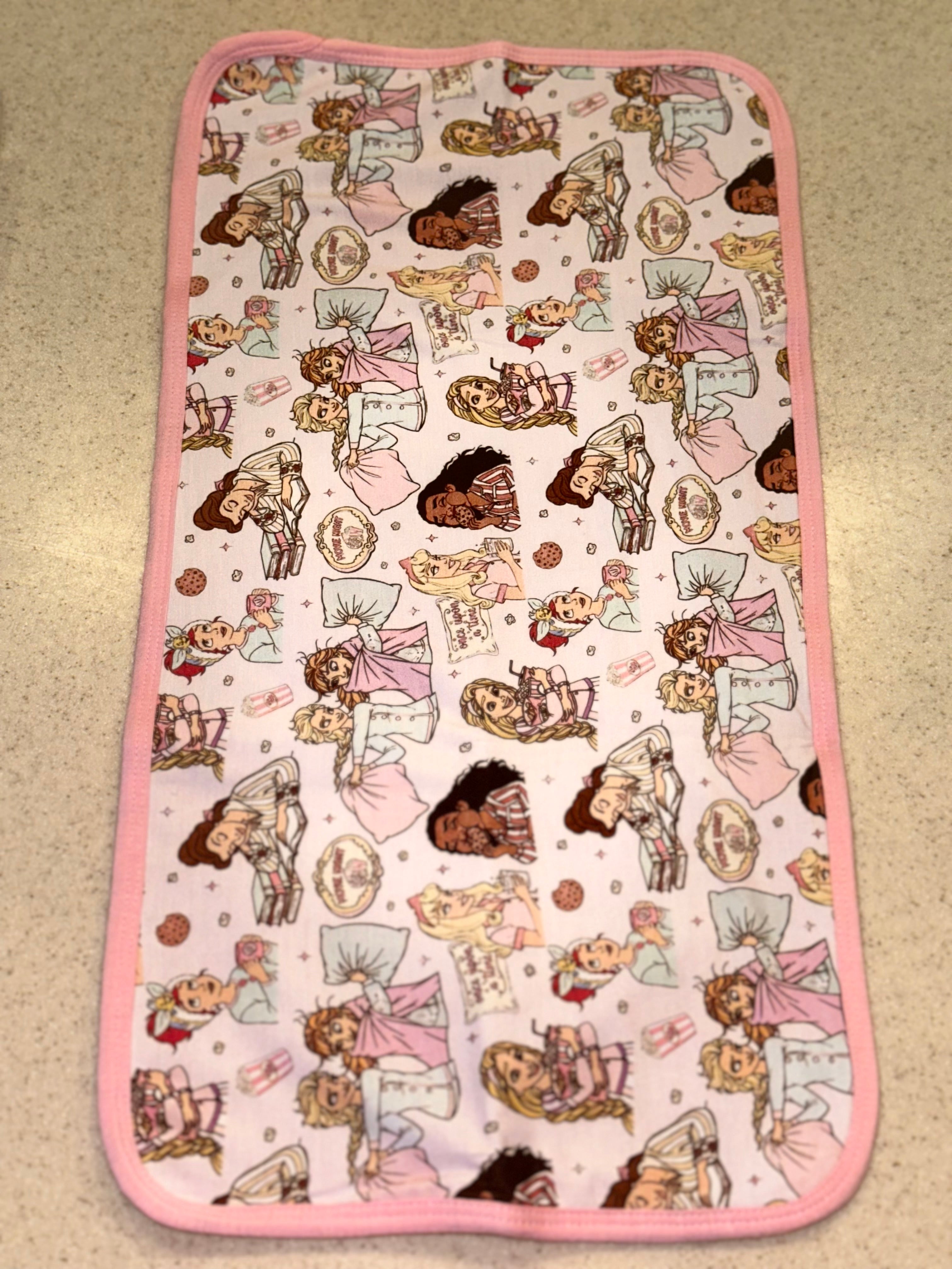 Bestie Sleepover Burp Cloth