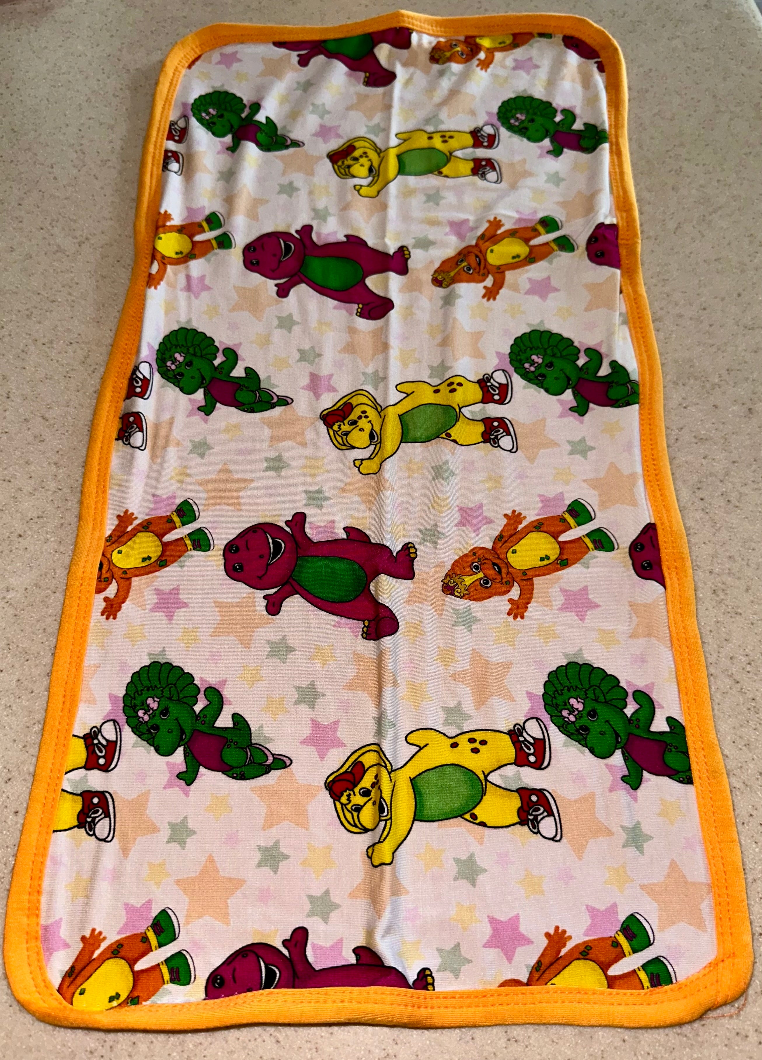 Barney Crew Burp Cloth