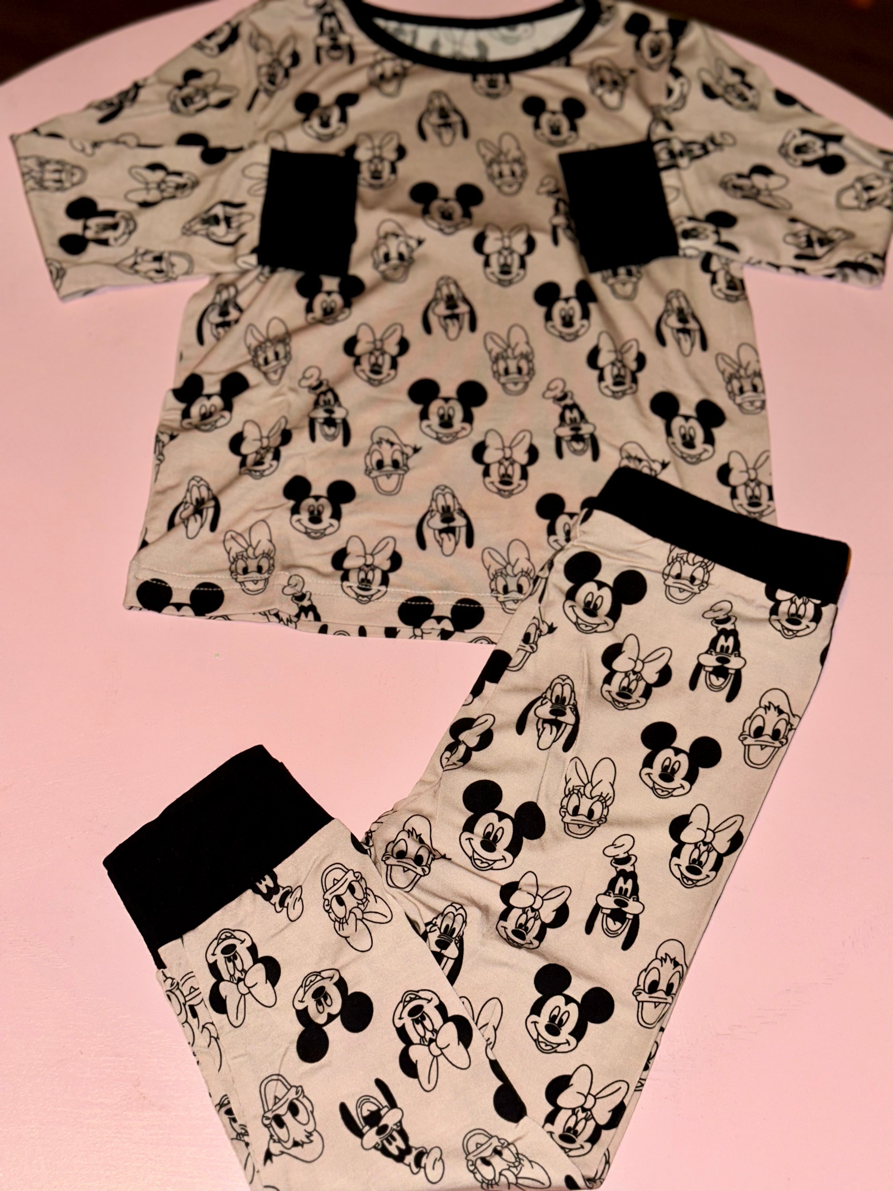 Vintage Mouse Club 2Pc Bamboo Set