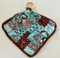 🩵 Turquoise Cowgirl Patchwork Bamboo Lovey