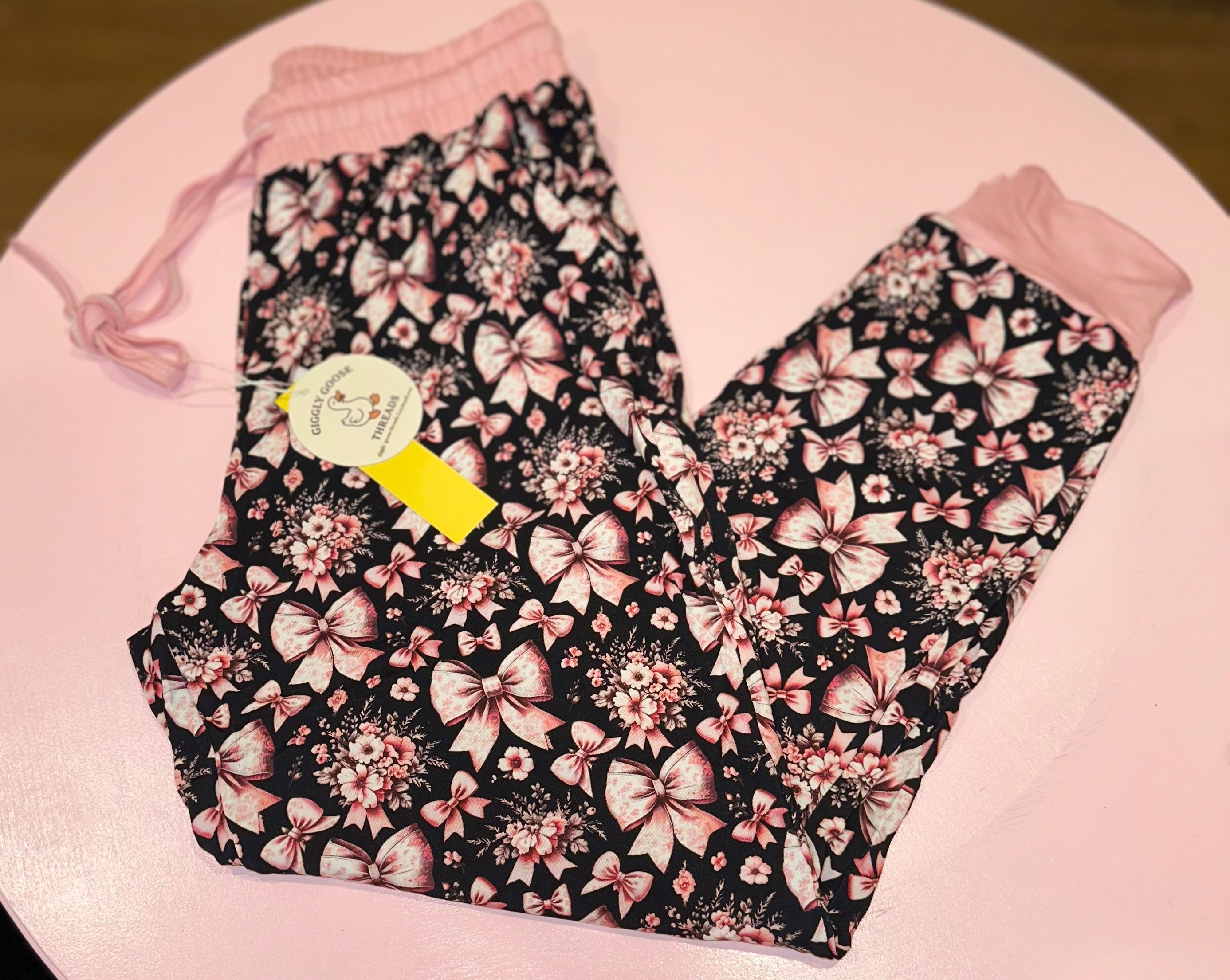 Bow Mom Bamboo Joggers