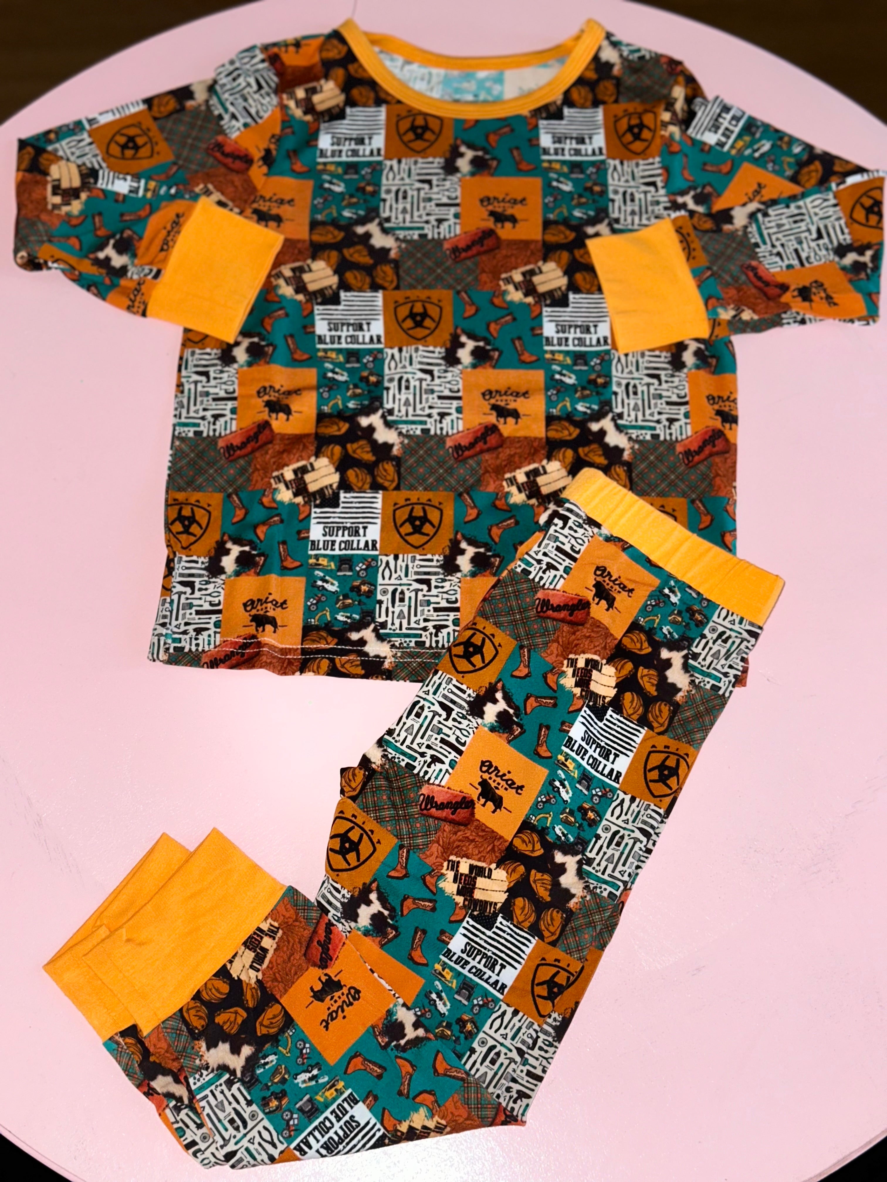 Orange Patchwork Ariat