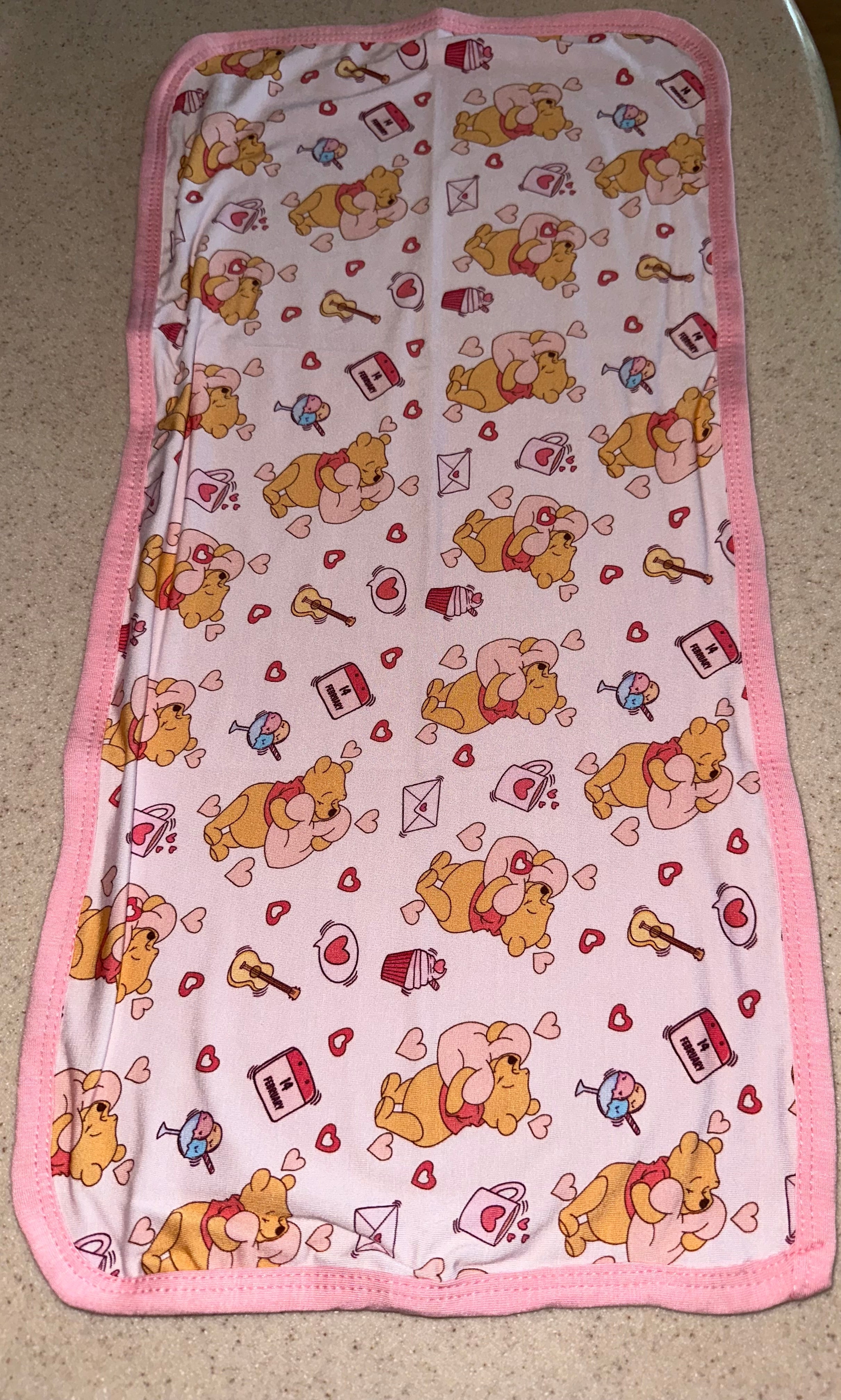Sweetheart Pooh Burp Cloth