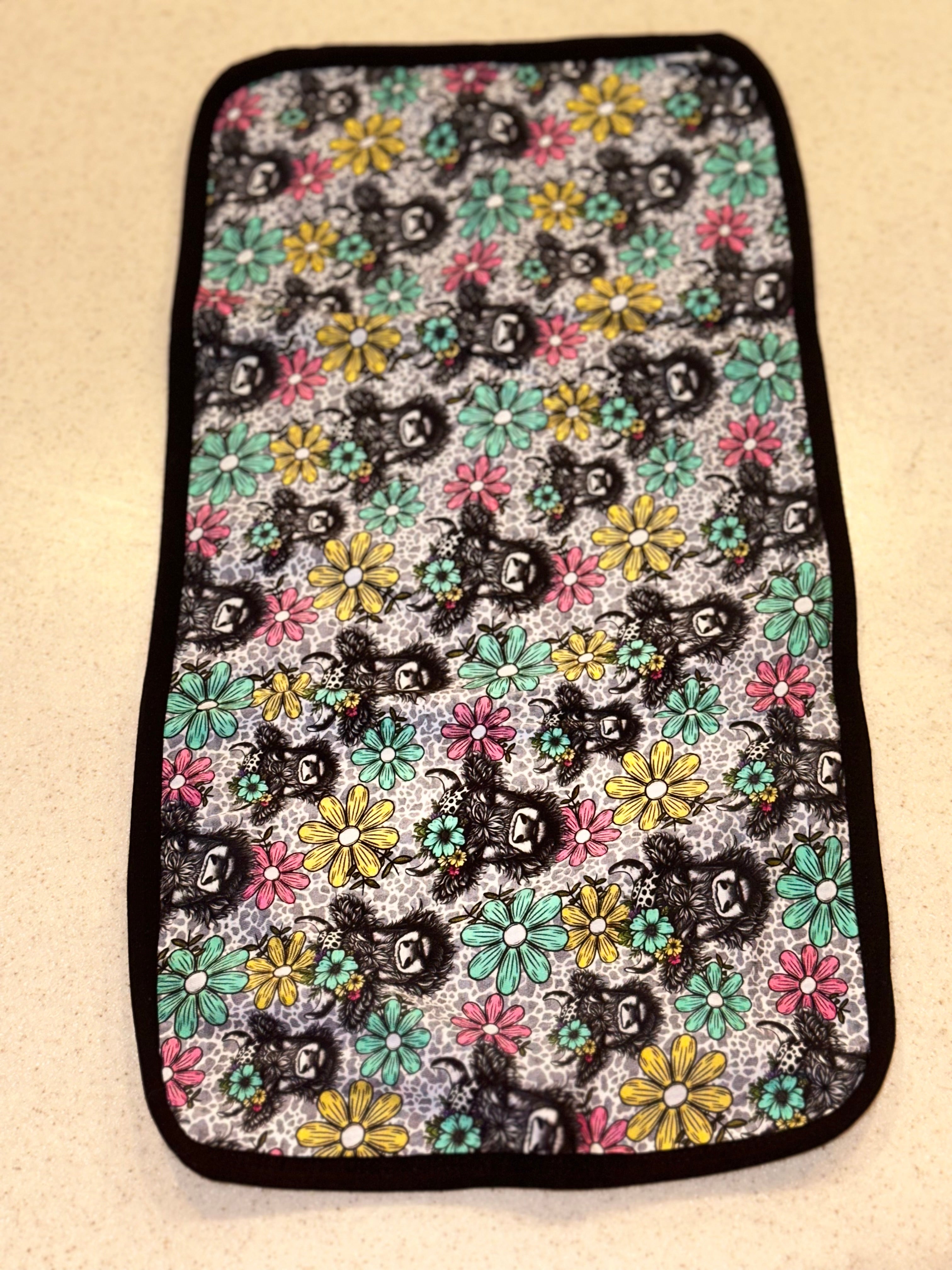 Country Blooms Burp Cloth