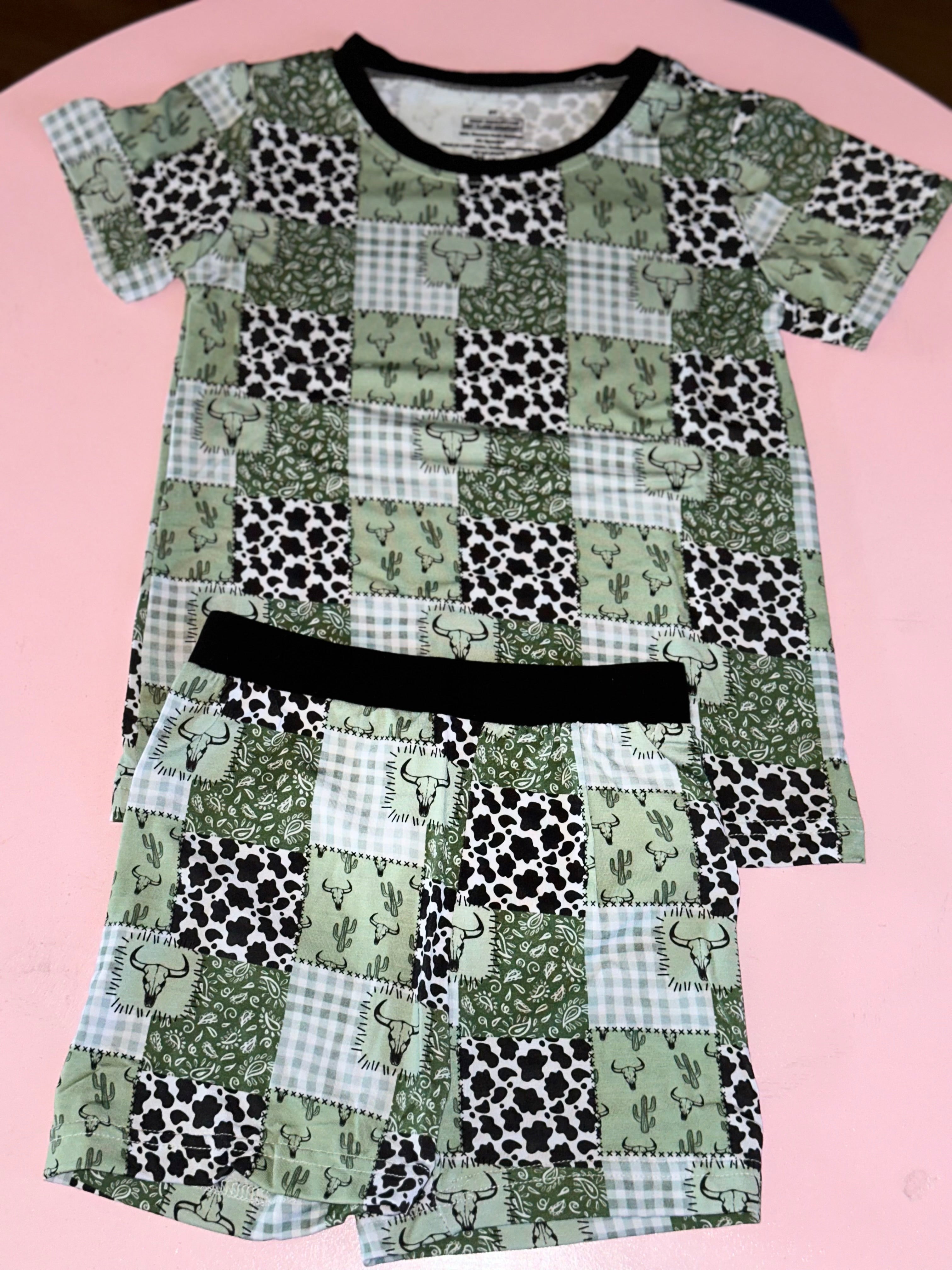 💚🐄 Sage Ranch Patchwork 2Pc Set