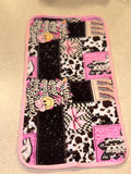 Boots & Bows Burp Cloth